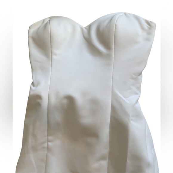 Vintage Ivory Bridal Strapless  Dress Sz S - Picture 12 of 13